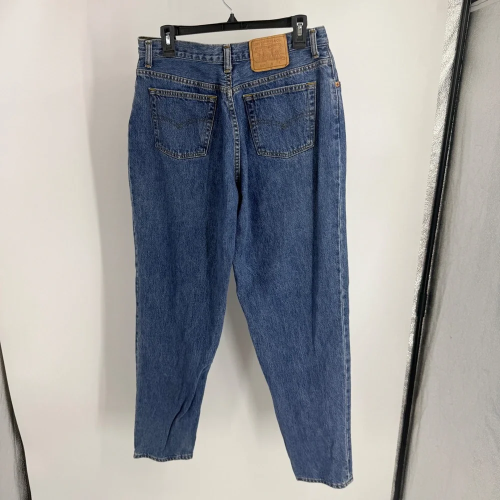 Vintage Levis 501 Jeans 34x32 Medium Wash Straight Leg Button Fly Made in USA